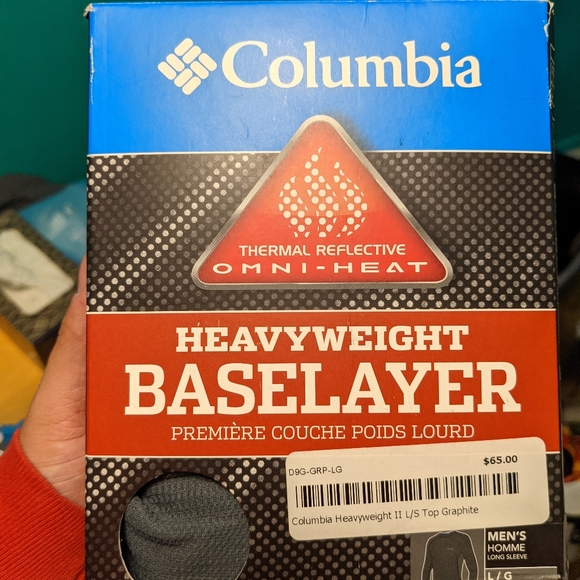 Columbia Tops - Columbia Omni heat heavyweight baselayer size L.